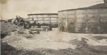 The town reservoirs under construction